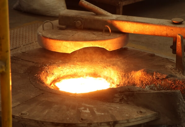 induction furnace steel